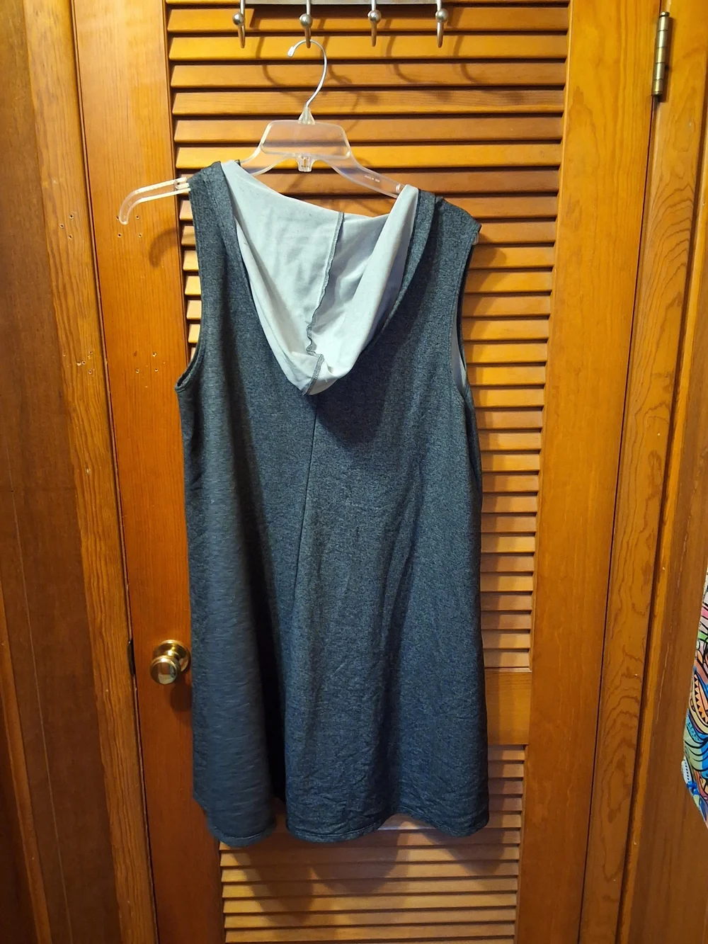 torrid Gray Hooded V-Neck Dress